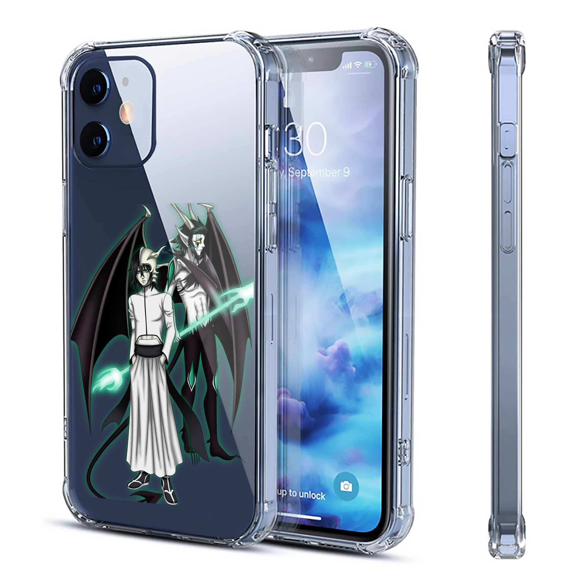 （画像用） ブリーチ ウルキオラ·シファー BLEACH Ulquiorra cifer 【iPhone 12シリーズ対応】透明スマホケース（クリアソフトケース）